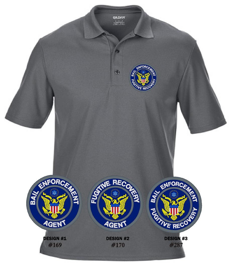 (image for) Bail Enforcement Figitive Recovery Agent Polo Polyester Embroide