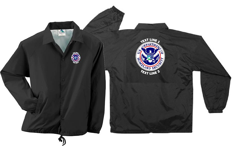 (image for) Homeland Security Custom Windbreaker Embroidered