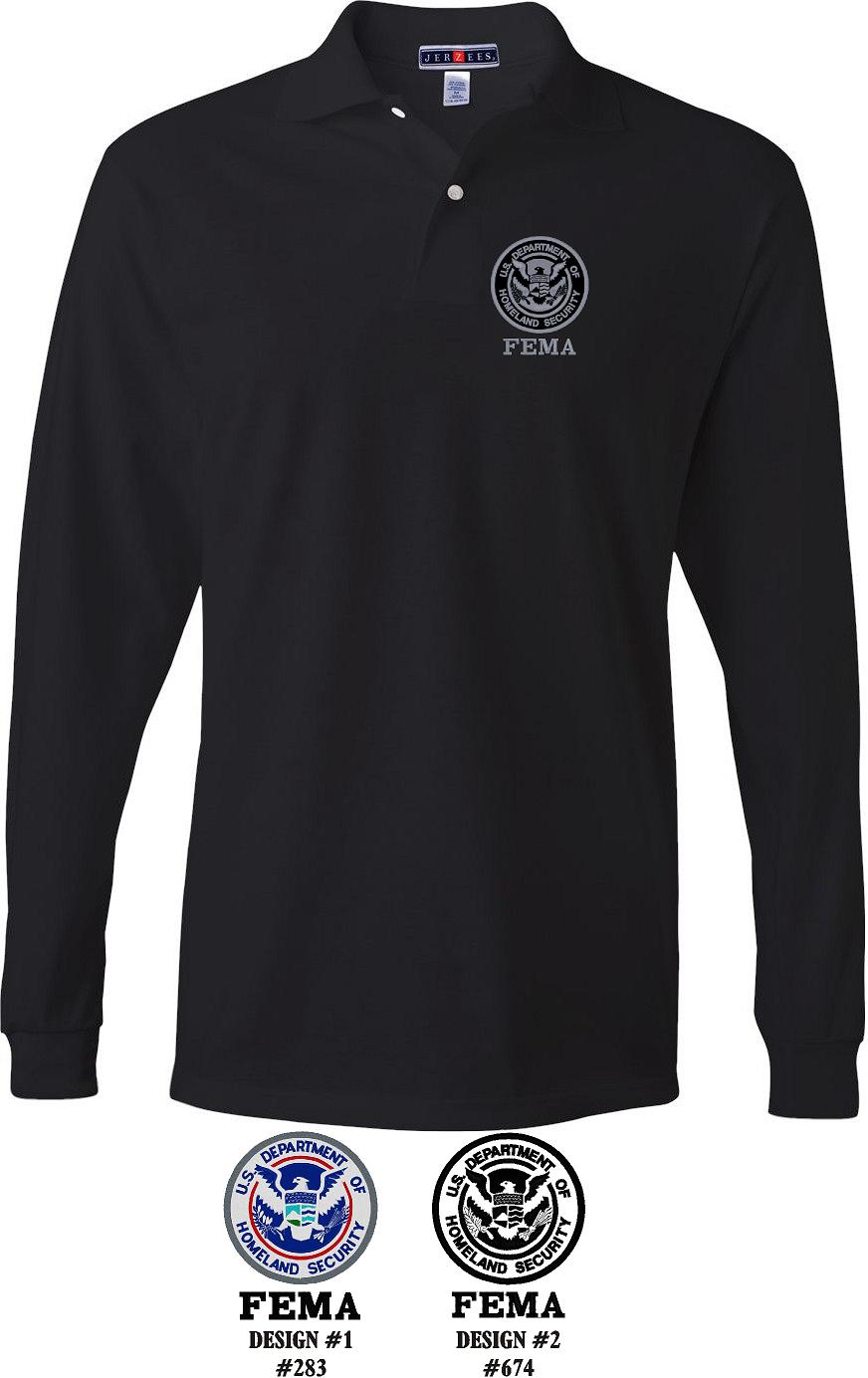 (image for) FEMA Federal Emergency Management Agency Polo 50/50 L/S