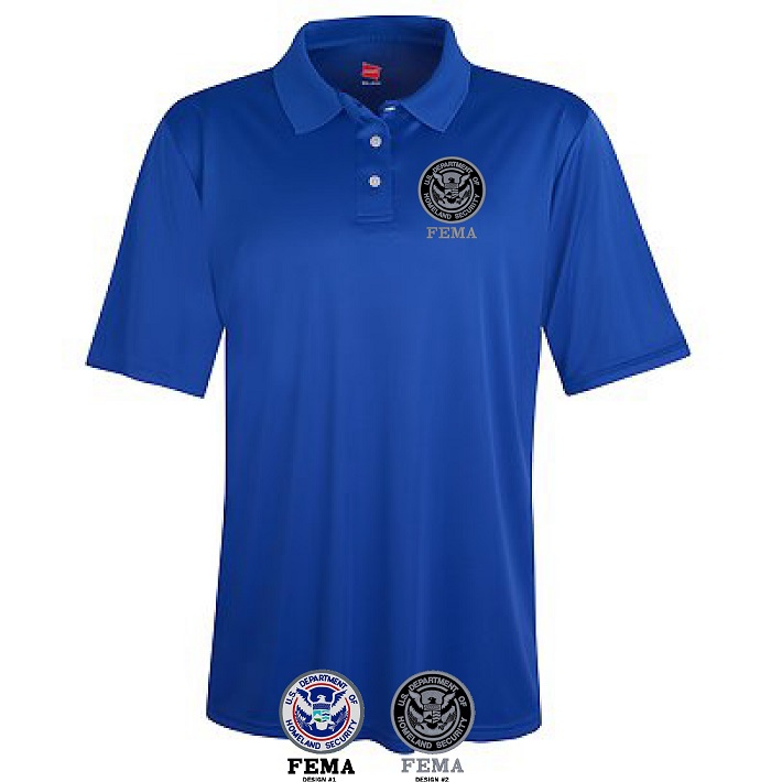 (image for) FEMA Homeland Security Polyester Polo Embroidered
