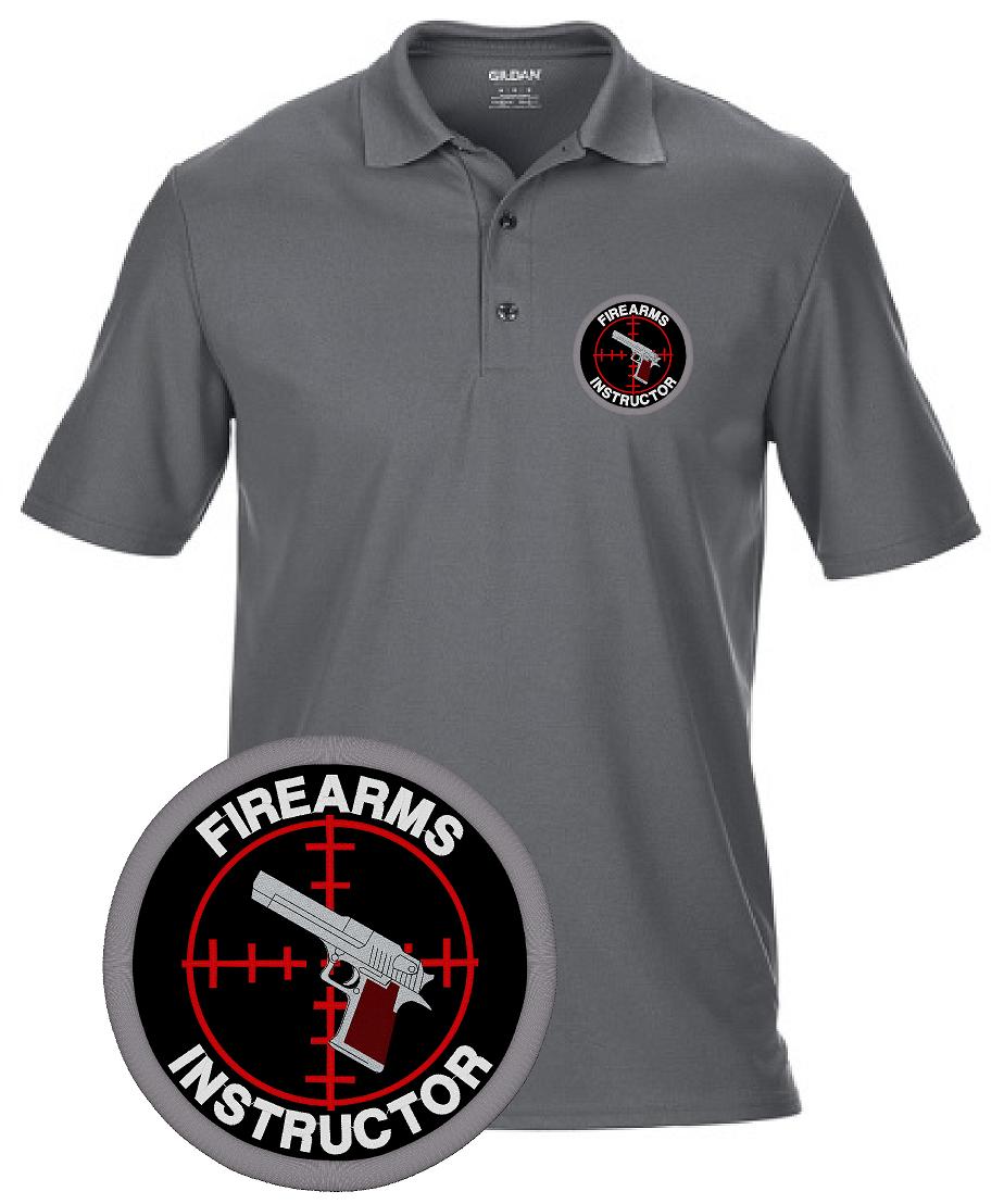 (image for) Firearms Instructor Polyester Polo Embroidered