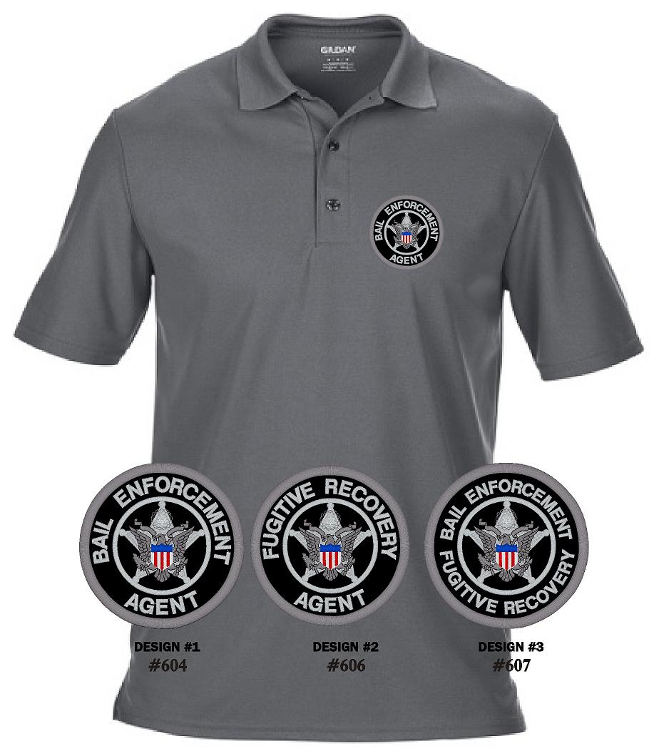 (image for) Bail Enforcement Figitive Recovery Agent Polo Polyester Embroide