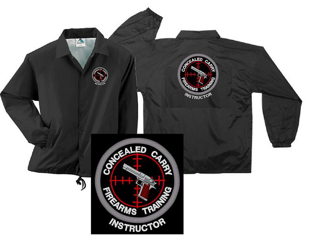 Concealed Carry Firearms Training Instructor Windbreaker (image for) Concealed Carry Firearms Training Instructor Windbreaker