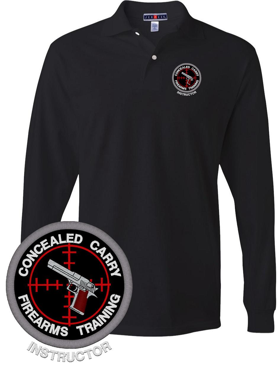 Concealed Carry Firearms Training Instructor Polo L/S (image for) Concealed Carry Firearms Training Instructor Polo L/S