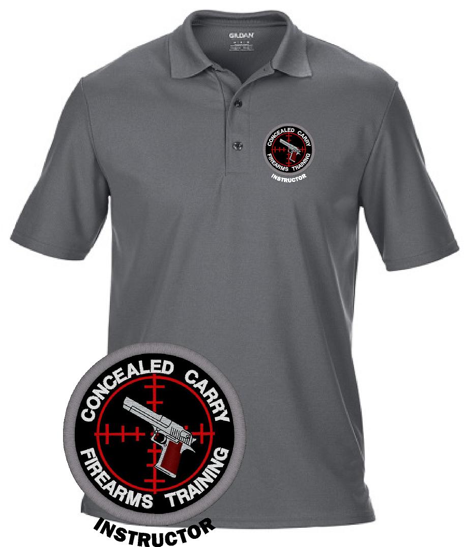 Concealed Carry Firearms Training Instructor Polyester Polo (image for) Concealed Carry Firearms Training Instructor Polyester Polo