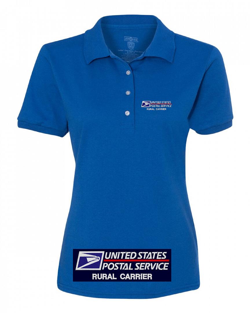 USPS Rural Carrier Postal Service Ladies 50/50 Polo Shirt (image for) USPS Rural Carrier Postal Service Ladies 50/50 Polo Shirt