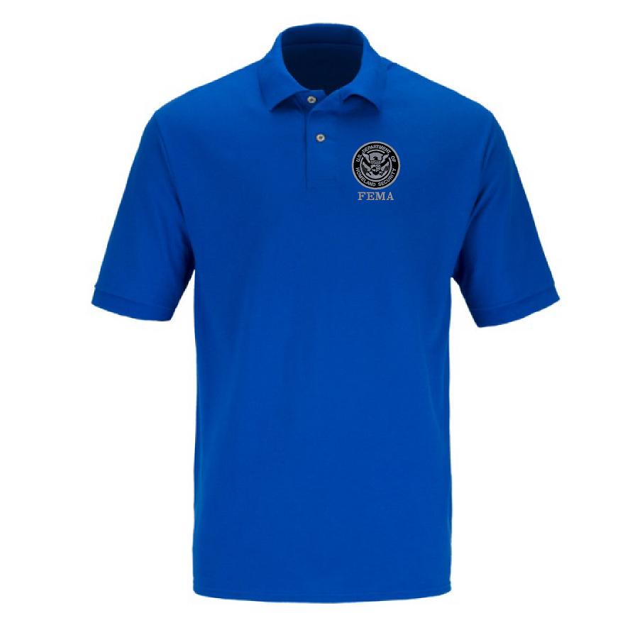(image for) FEMA Dept. Of Homeland Security Black & Gray Logo Polo S/S
