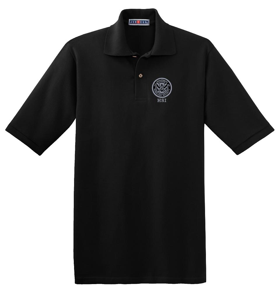 (image for) DHS Investigations Polo Black/Gray Logo