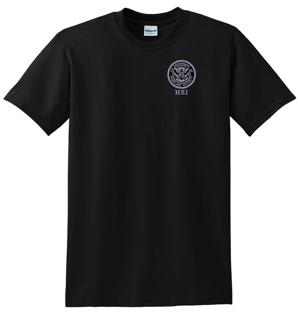(image for) Homeland Security Investigations Tee Black/Gray Logo