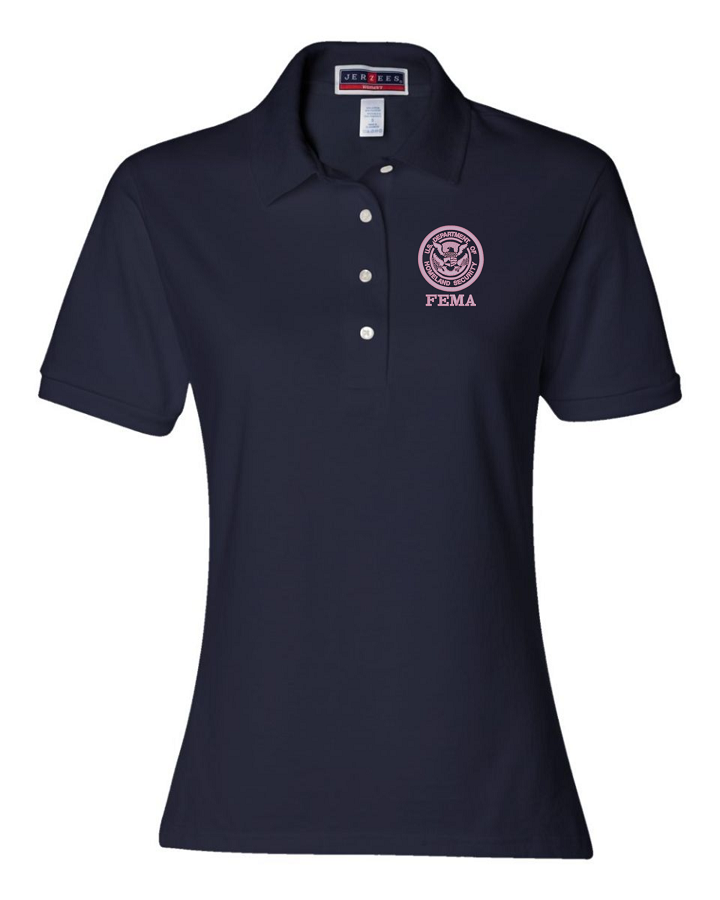 (image for) FEMA DHS Cancer Awareness Ladies Polo Embroidered