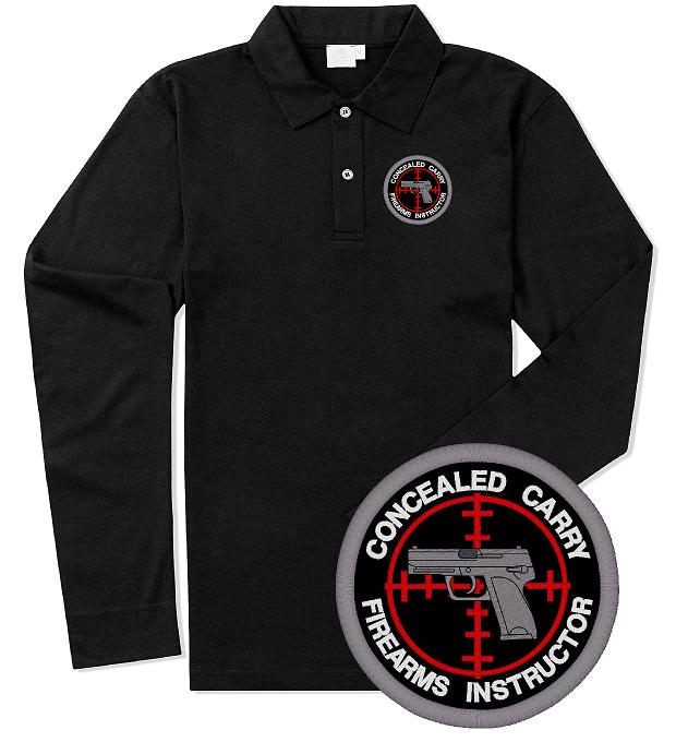 Concealed Carry Firearms Inst. Polo 50/50 L/S (image for) Concealed Carry Firearms Inst. Polo 50/50 L/S