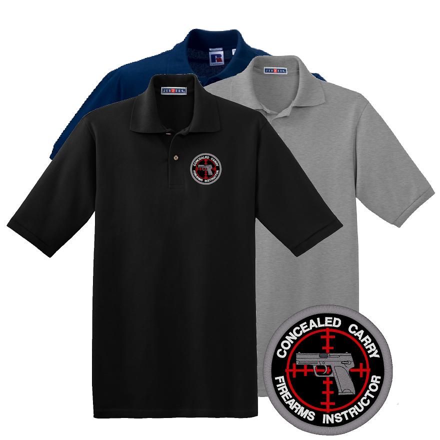 Concealed Carry Firearms Inst. Polo Embroidered (image for) Concealed Carry Firearms Inst. Polo Embroidered