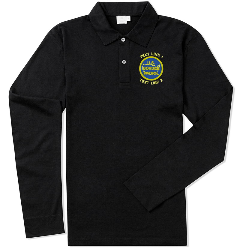 US Border Patrol Custom Polo Long Sleeve (image for) US Border Patrol Custom Polo Long Sleeve