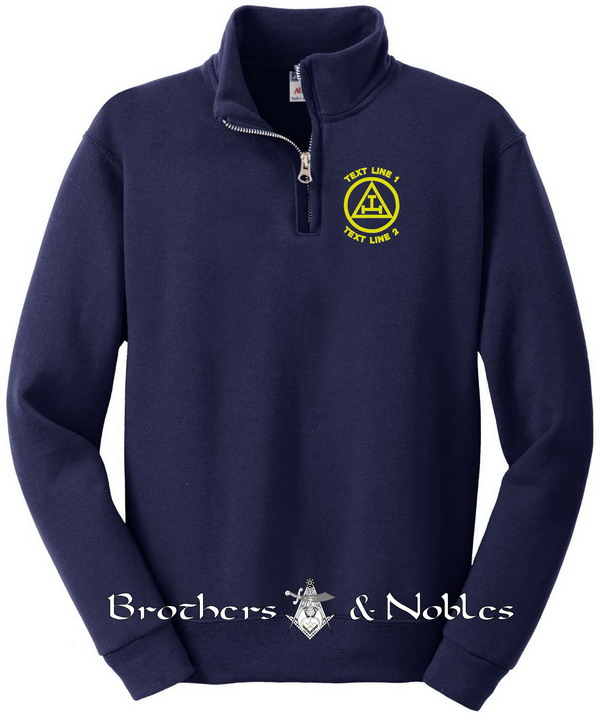 (image for) Royal Arch Mason 1/4 Zip Sweatshirt #754