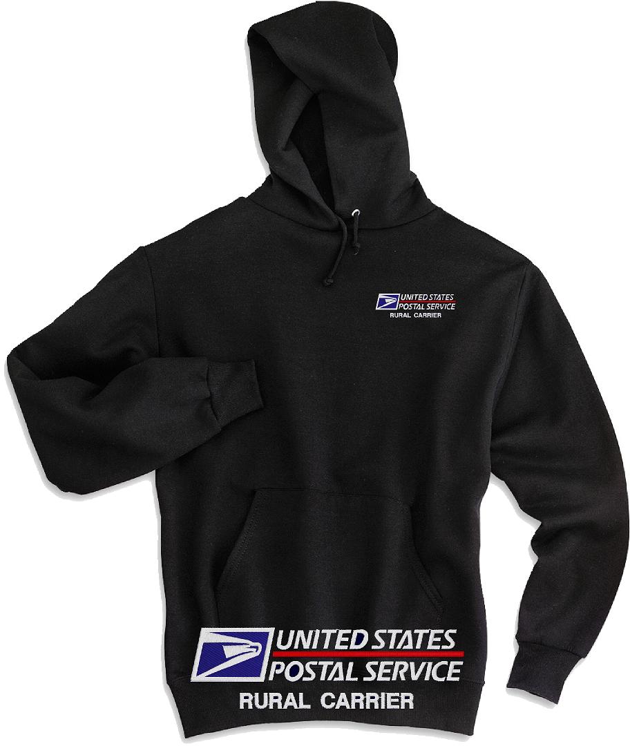 USPS Postal Service Rural Carrier Hoodie Embroidered (image for) USPS Postal Service Rural Carrier Hoodie Embroidered