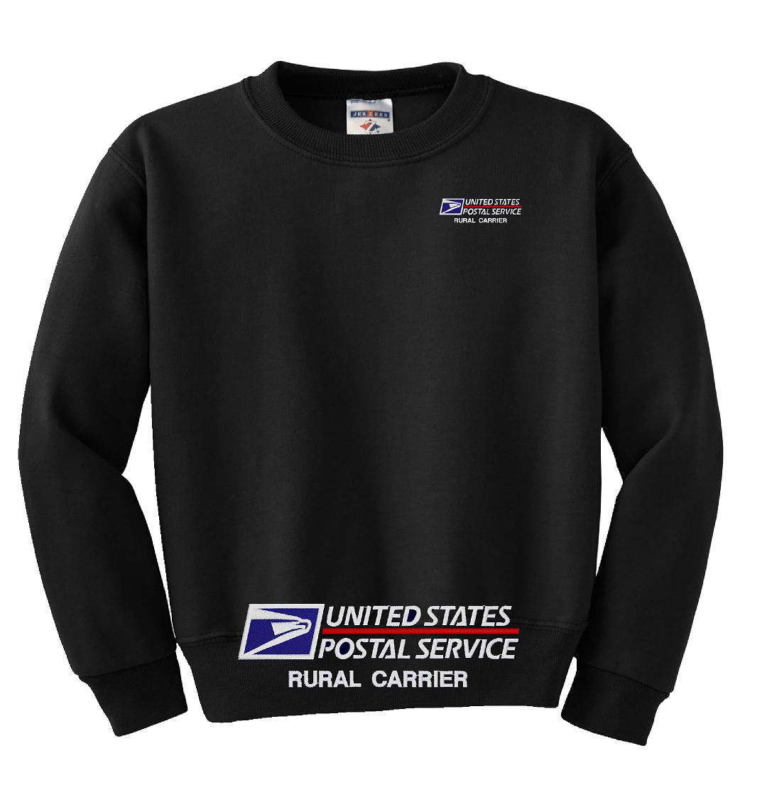 USPS Postal Service Rural Carrier Sweatshirt Embroidered (image for) USPS Postal Service Rural Carrier Sweatshirt Embroidered