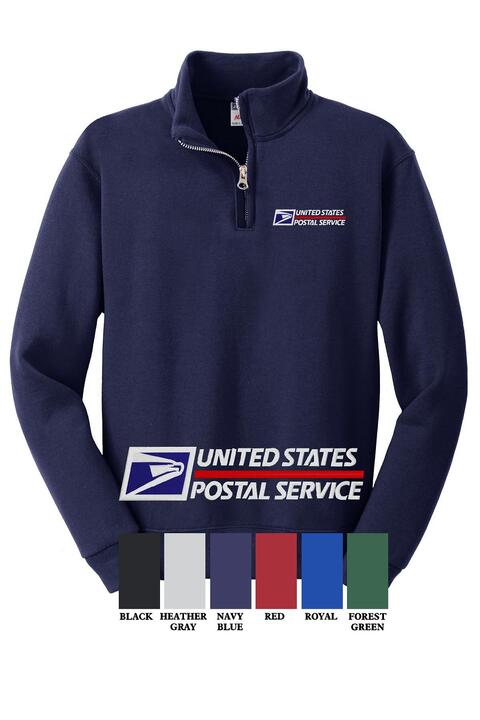 USPS 1/4 Zip Fleece Sweatshirt (image for) USPS 1/4 Zip Fleece Sweatshirt