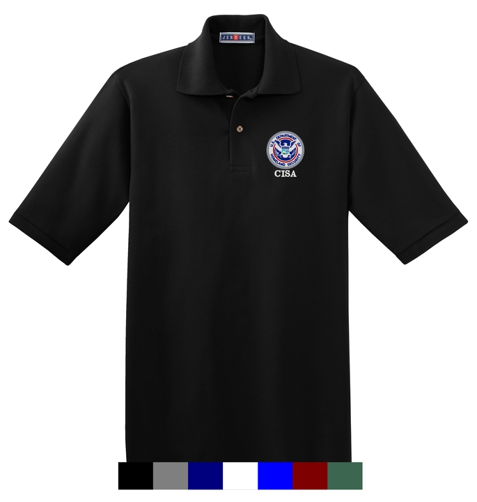 (image for) CISA Embroidered Full Color Logo Polo Shirt