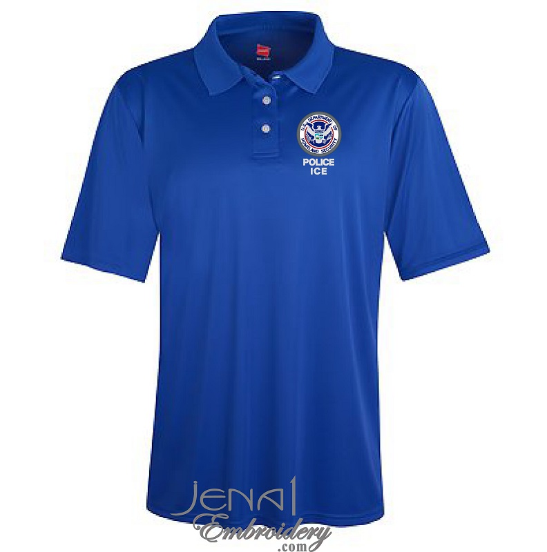 (image for) Homeland Security POLICE ICE Moisture Wicking Polo #873