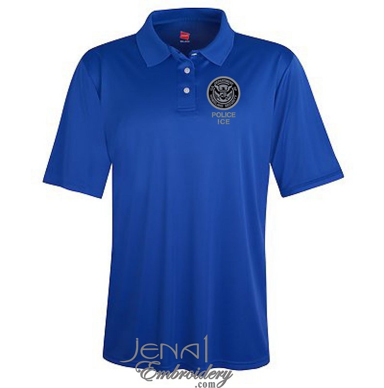 (image for) Homeland Security POLICE ICE Moisture Wicking Polo #875