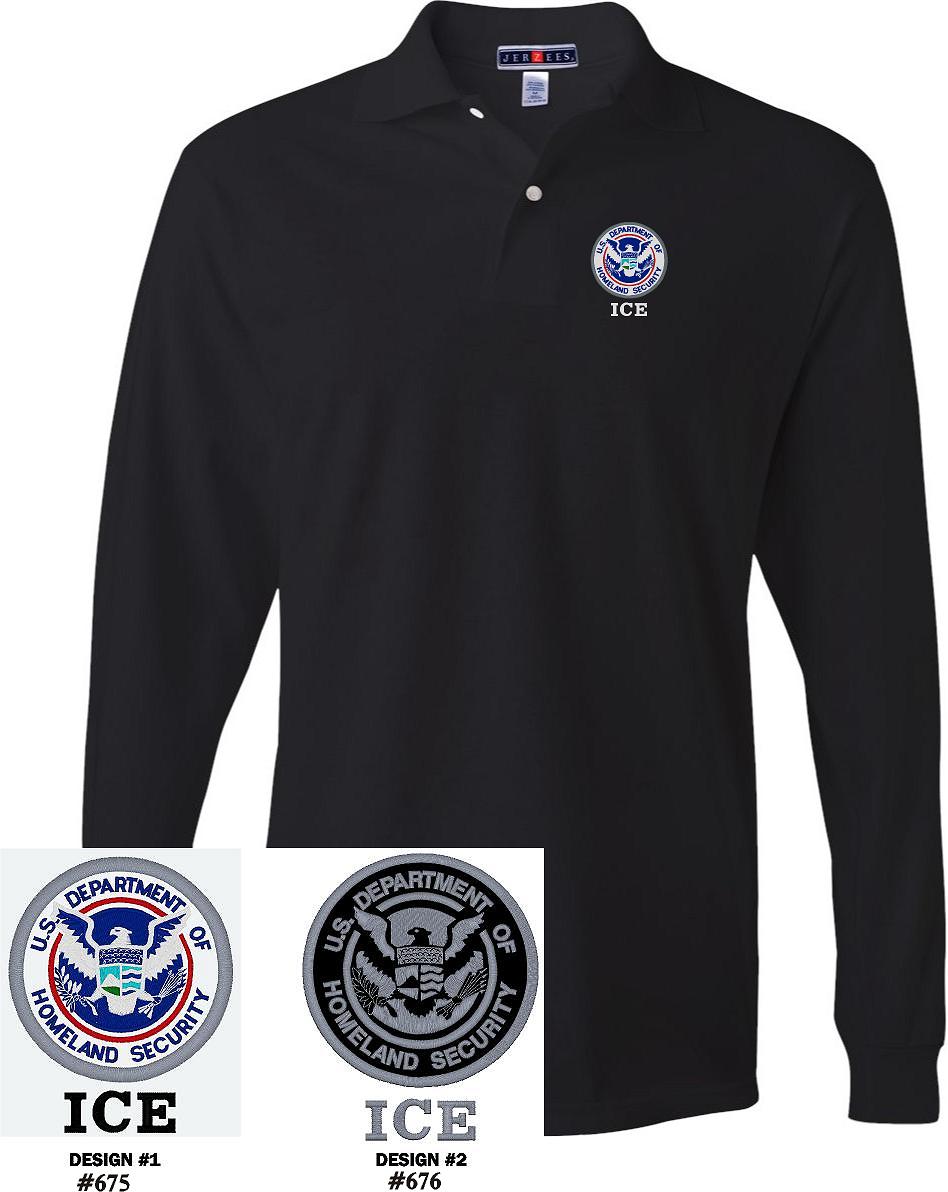 (image for) ICE Immigration & Customs Enforcement Polo 50/50 L/S