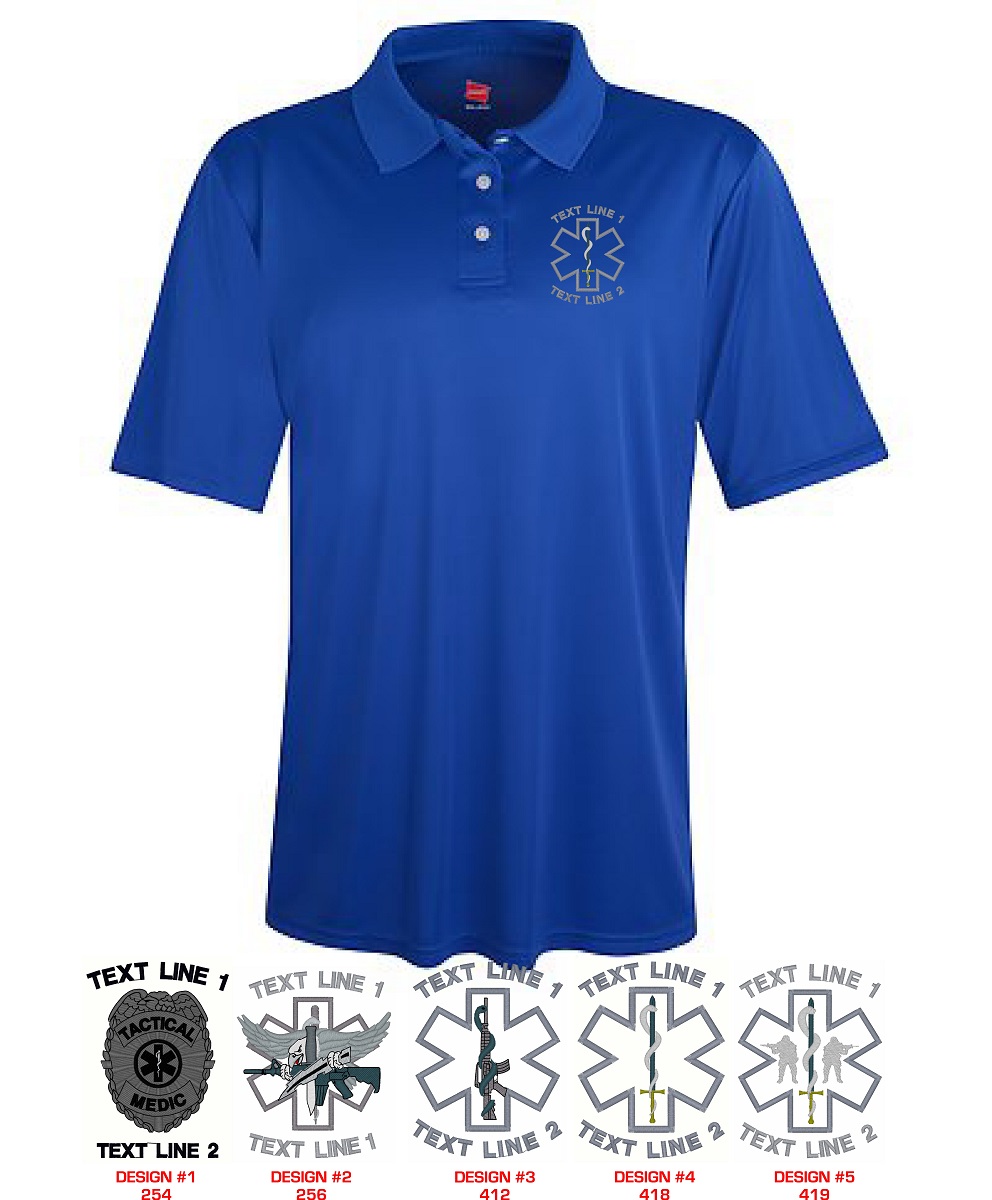 Tactical Medic Moisture Wicking Polo S0100-TM (image for) Tactical Medic Moisture Wicking Polo S0100-TM